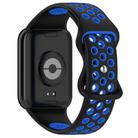 For Redmi Watch 5 / Redmi Watch 4 xDfind Dual Color Butterfly Buckle Silicone Watch Band(Black Blue) - 2