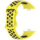 For Redmi Watch 5 / Redmi Watch 4 xDfind Dual Color Butterfly Buckle Silicone Watch Band(Yellow Black) - 3