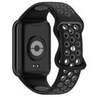 For Xiaomi Smart Band 9 Pro / 8 Pro xDfind Dual Color Butterfly Buckle Silicone Watch Band(Black Gray) - 2