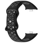 For Xiaomi Smart Band 9 Pro / 8 Pro xDfind Dual Color Butterfly Buckle Silicone Watch Band(Black Gray) - 3