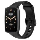 For Xiaomi Mi Band 7 Pro xDfind Solid Color Silicone Watch Band(Black) - 1