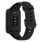 For Xiaomi Mi Band 7 Pro xDfind Solid Color Silicone Watch Band(Black) - 2