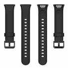 For Xiaomi Mi Band 7 Pro xDfind Solid Color Silicone Watch Band(Black) - 3