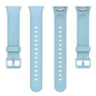 For Xiaomi Mi Band 7 Pro xDfind Solid Color Silicone Watch Band(Light Blue) - 3