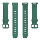 For Xiaomi Mi Band 7 Pro xDfind Solid Color Silicone Watch Band(Dark Green) - 3