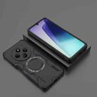 For Redmi 14C 4G Global Butterfly Armor MagSafe Magnetic Ring Shockproof Phone Case(Black) - 2