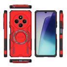 For Redmi 14C 4G Global Butterfly Armor MagSafe Magnetic Ring Shockproof Phone Case(Red) - 3