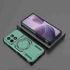 For Redmi K70 5G Butterfly Armor MagSafe Magnetic Ring Shockproof Phone Case(Light Green) - 2