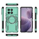 For Redmi K70 5G Butterfly Armor MagSafe Magnetic Ring Shockproof Phone Case(Light Green) - 3
