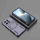 For Redmi K70E 5G Butterfly Armor MagSafe Magnetic Ring Shockproof Phone Case(Purple) - 2