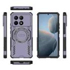 For Redmi K70E 5G Butterfly Armor MagSafe Magnetic Ring Shockproof Phone Case(Purple) - 3