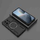 For Redmi K70E 5G Butterfly Armor MagSafe Magnetic Ring Shockproof Phone Case(Black) - 2