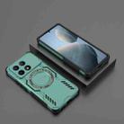 For Redmi K70E 5G Butterfly Armor MagSafe Magnetic Ring Shockproof Phone Case(Light Green) - 2