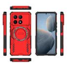 For Redmi K70E 5G Butterfly Armor MagSafe Magnetic Ring Shockproof Phone Case(Red) - 3