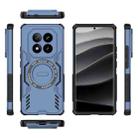 For Redmi Note 14 Pro+ 5G Butterfly Armor MagSafe Magnetic Ring Shockproof Phone Case(Blue) - 3