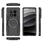 For Redmi Note 14 Pro+ 5G Butterfly Armor MagSafe Magnetic Ring Shockproof Phone Case(Black) - 3