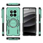 For Redmi Note 14 Pro+ 5G Butterfly Armor MagSafe Magnetic Ring Shockproof Phone Case(Light Green) - 3