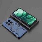 For Redmi Note 14 Pro 5G Butterfly Armor MagSafe Magnetic Ring Shockproof Phone Case(Blue) - 2