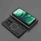 For Redmi Note 14 Pro 5G Butterfly Armor MagSafe Magnetic Ring Shockproof Phone Case(Black) - 2