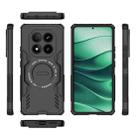 For Redmi Note 14 Pro 5G Butterfly Armor MagSafe Magnetic Ring Shockproof Phone Case(Black) - 3