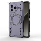 For Redmi K80 5G Butterfly Armor MagSafe Magnetic Ring Shockproof Phone Case(Purple) - 1