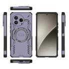 For Redmi K80 5G Butterfly Armor MagSafe Magnetic Ring Shockproof Phone Case(Purple) - 3