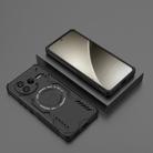 For Redmi K80 5G Butterfly Armor MagSafe Magnetic Ring Shockproof Phone Case(Black) - 2