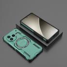 For Redmi K80 5G Butterfly Armor MagSafe Magnetic Ring Shockproof Phone Case(Light Green) - 2
