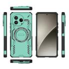 For Redmi K80 5G Butterfly Armor MagSafe Magnetic Ring Shockproof Phone Case(Light Green) - 3