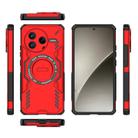 For Redmi K80 5G Butterfly Armor MagSafe Magnetic Ring Shockproof Phone Case(Red) - 3