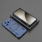 For Redmi K80 Pro 5G Butterfly Armor MagSafe Magnetic Ring Shockproof Phone Case(Blue) - 2