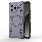 For Redmi K80 Pro 5G Butterfly Armor MagSafe Magnetic Ring Shockproof Phone Case(Purple) - 1
