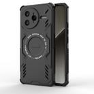 For Redmi K80 Pro 5G Butterfly Armor MagSafe Magnetic Ring Shockproof Phone Case(Black) - 1