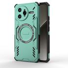 For Redmi K80 Pro 5G Butterfly Armor MagSafe Magnetic Ring Shockproof Phone Case(Light Green) - 1