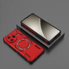 For Redmi K80 Pro 5G Butterfly Armor MagSafe Magnetic Ring Shockproof Phone Case(Red) - 2