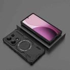 For Redmi Note 13 Pro 4G Global Butterfly Armor MagSafe Magnetic Ring Shockproof Phone Case(Black) - 2