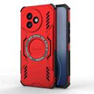 For Redmi K80 Ultra 5G Butterfly Armor MagSafe Magnetic Ring Shockproof Phone Case(Red) - 1