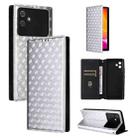 For Cubot Note 21 Cubic Grid Texture Flip Leather Phone Case(Silver) - 1
