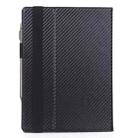 For Sony DPT-CP1 10.3 inch (2018) Carbon Fiber Texture PU Horizontal Flip Leather Case with Holder & Pen Slot & Hand Strap(Black) - 3