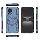 For Huawei nova 12 5G Butterfly Armor MagSafe Magnetic Ring Shockproof Phone Case(Blue) - 3