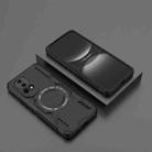 For Huawei nova 12 5G Butterfly Armor MagSafe Magnetic Ring Shockproof Phone Case(Black) - 2