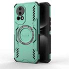 For Huawei nova 12 5G Butterfly Armor MagSafe Magnetic Ring Shockproof Phone Case(Light Green) - 1
