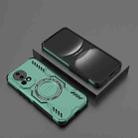 For Huawei nova 12 5G Butterfly Armor MagSafe Magnetic Ring Shockproof Phone Case(Light Green) - 2