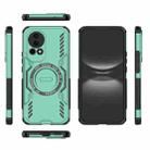 For Huawei nova 12 5G Butterfly Armor MagSafe Magnetic Ring Shockproof Phone Case(Light Green) - 3