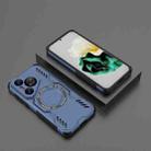 For Huawei Pura 70 Butterfly Armor MagSafe Magnetic Ring Shockproof Phone Case(Blue) - 2