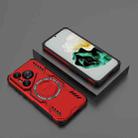 For Huawei Pura 70 Butterfly Armor MagSafe Magnetic Ring Shockproof Phone Case(Red) - 2