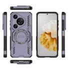 For Huawei Pura 70 Pro Butterfly Armor MagSafe Magnetic Ring Shockproof Phone Case(Purple) - 3