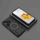 For Huawei Pura 70 Pro Butterfly Armor MagSafe Magnetic Ring Shockproof Phone Case(Black) - 2