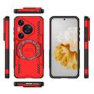 For Huawei Pura 70 Pro Butterfly Armor MagSafe Magnetic Ring Shockproof Phone Case(Red) - 3