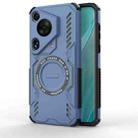 For Huawei Pura 70 Ultra Butterfly Armor MagSafe Magnetic Ring Shockproof Phone Case(Blue) - 1